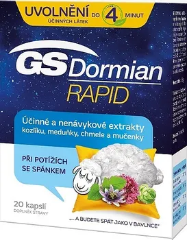 Přípravek na podporu paměti a spánku GS Dormian Rapid