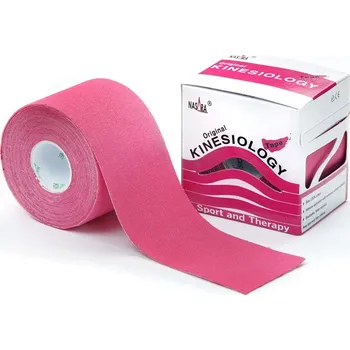 Nasara Kinesiology Tape 5 cm x 5 m, růžová