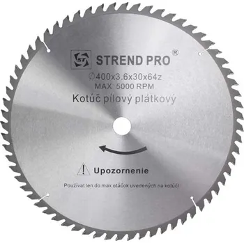 Pilový kotouč Strend Pro Pilový kotouč s SK plátky 400x30x3,6mm