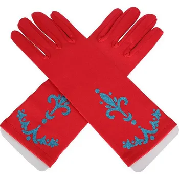 Karnevalový doplněk Rukavice Frozen Elsa Ledové království - červené