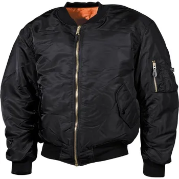 Pánský bomber US bunda "bomber" MA1 černá nadměrné velikosti Velikost: 5XL