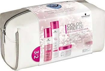 Vlasová regenerace Schwarzkopf Professional BC Bonacure Color Freeze dárková sada Šampon + Kondicionér + Vlasová kúra