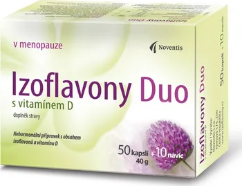 Přírodní produkt Noventis Izoflavony Duo s vitamínem D 50 + 10 kapslí