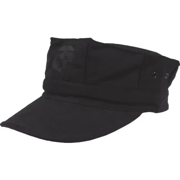 Čepice US mariňácká čepice s kšiltem černá s potiskem Velikost: S