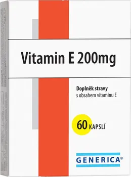 Generica Vitamín E 200 60 kapslí