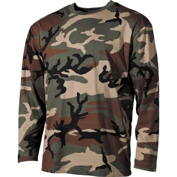 Pánské tričko US Tričko woodland - dlouhé rukávy Velikost: XXXL