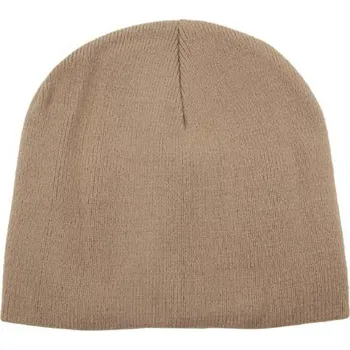 Čepice Pletená čepice "BEANIE" khaki jemně pletená Acryl krátká