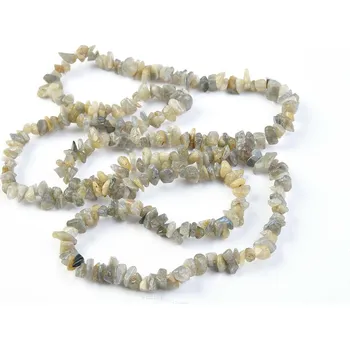 Náhrdelník Labradorit náhrdelník sekané tvary 90cm