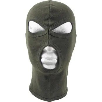 Čepice Kukla 3-otvory slabý materiál černá 100 % bavlna