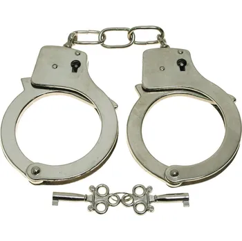 Dětská zbraň Pouta se dvěma klíči chrom