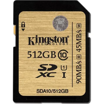 Paměťová karta Kingston Ultimate SDXC 512 GB Class 10 UHS-I U1 (SDA10/512GB)