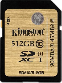 Paměťová karta Kingston Ultimate SDXC 512 GB Class 10 UHS-I U1 (SDA10/512GB)
