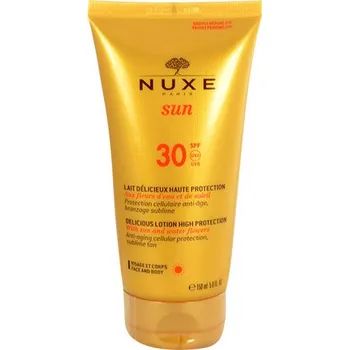 Přípravek na opalování Nuxe Sun opalovací mléko na obličej a tělo SPF 30 150 ml 