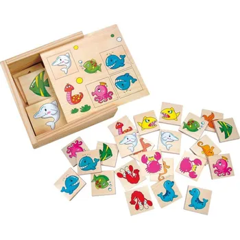 Pexeso BINO dřevěné pexeso Vodní svět