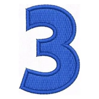 Nášivka Pelisport Nášivka čísla 3 výška 50 mm