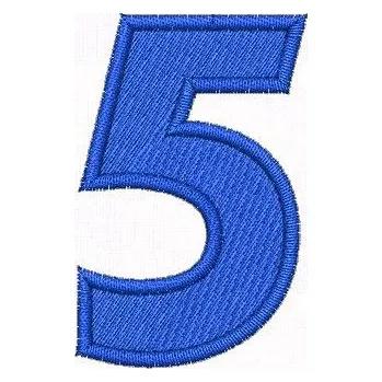 Nášivka Pelisport Nášivka čísla 5 výška 50 mm