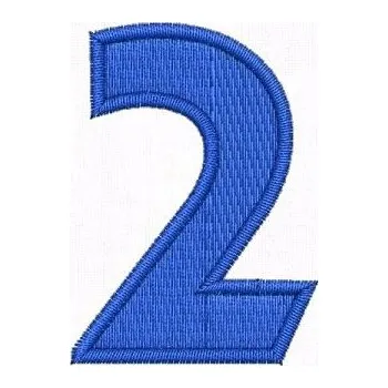 Nášivka Pelisport Nášivka čísla 2 výška 50 mm