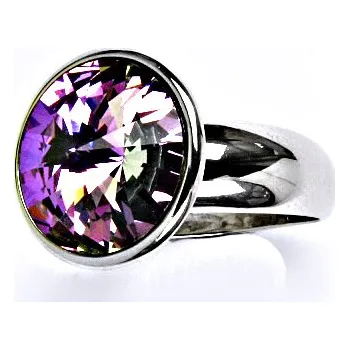 Prsten Zlatý prsten se Swarovski krystalem vitrail light,prstýnek z bílého zlata, T 1372