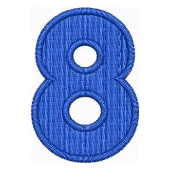 Nášivka Pelisport Nášivka čísla 8 výška 50 mm