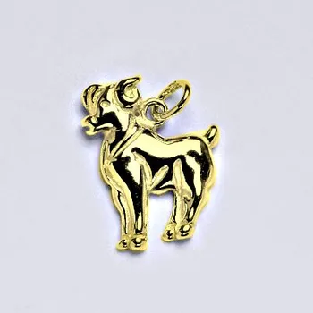 Přívěsek Zlatý přívěsek,znamení zvěrokruhu beran,žluté zlato,14 kt, P 982 (zlaté měsíční znamení)