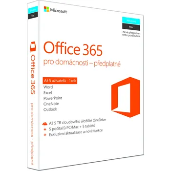Office 365 Home 32-bit/x64 SK pronájem