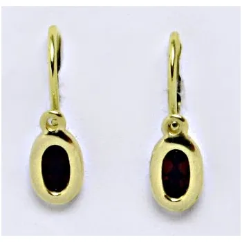 Náušnice Dětské náušnice ze žlutého zlata 585/1000 VE 244 granát