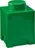Lego úložný box 1 hranatý, tmavě zelený