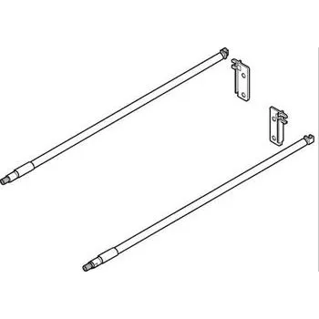 Nábytkové kování BLUM METABOX ZRE.321S.ID podélný reling, délka 350 mm, ocel krémová bílá