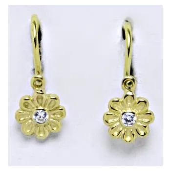 Náušnice Dětské náušnice ze žlutého zlata 585/1000 VE 175 BZ