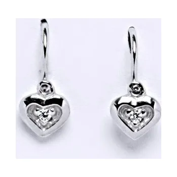 Náušnice Dětské náušnice z bílého zlata 585/1000 VE 201