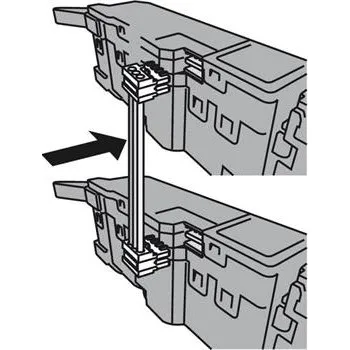 Nábytkové kování BLUM SERVO-DRIVE Z10K160S synchronizační kabel, délka 160 cm, plast bílý