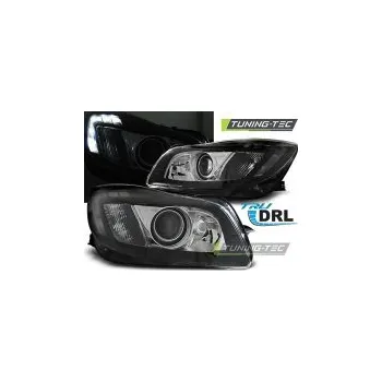 Přední světlomet Přední světla Opel Insignia, 2008-2012, s čočkou a LED svícením, černé black