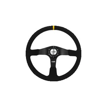 Tuning Sportovní volant DEFENDER semiš průměr 380mm - barva černá