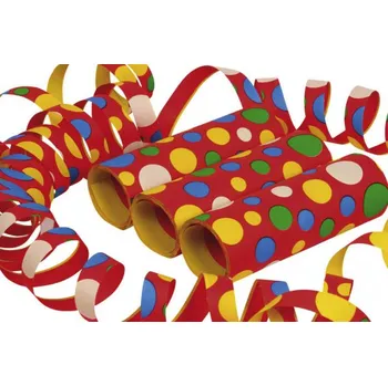 Party dekorace Serpentýny konfety 4 metry 3ks 6363