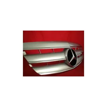 Tuning Sportovní maska s logem Mercedes S Class W221, stříbrná-chrom
