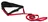 Trixie Pás na běh s vodítkem červený, 70-120 cm
