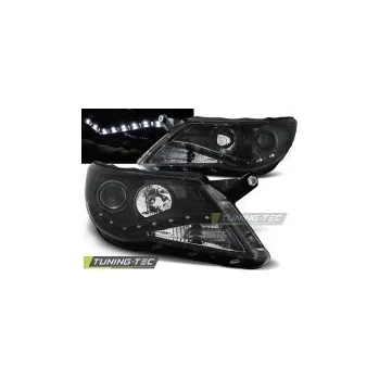 Přední světlomet Přední světla Volkswagen Tiguan, 2007-2011, LED Daylight, černé black SLEVA 15%