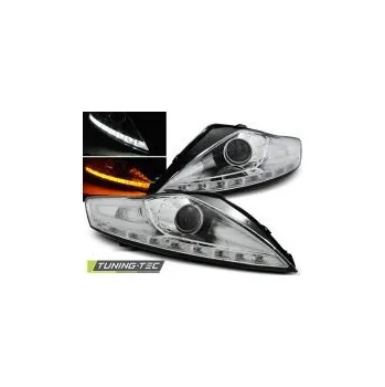 Přední světlomet Přední světla Ford Mondeo, 2007-2010, LED Daylight, chrom s LED blinkrem SLEVA 16%