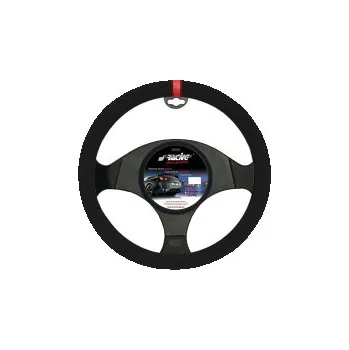 Potah na volant Potah na volant design CARRERA Look (mikroplyš) barva černá/červená - pro volanty o průměru 37-39cm