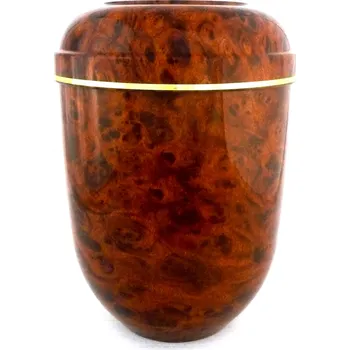 Smuteční dekorace Urna plastová, dekor kořenové dřevo