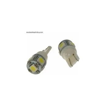 Autožárovka LED žárovka 12V s paticí T10 bílá, 5LED/3SMD SLEVA 2%