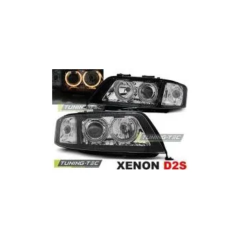 Přední světlomet Přední světla Audi A6, 2001-2004, Angel Eyes, XENON D2S, černé black