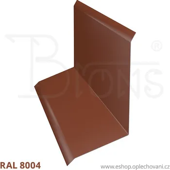 Střešní lemovaní Horní lemování rš 250 cihlově červená