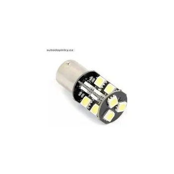 Autožárovka Žárovka 19 SMD LED 12V Ba15S s rezistorem CAN-BUS ready bílá SLEVA 10%