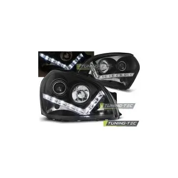 Přední světlomet Přední světla Hyundai Tucson, 2004-2010, LED Daylight, černé black SLEVA 17%