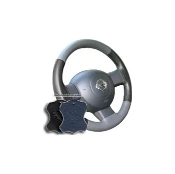 Potah na volant Potah volantu kožený Maria Cavallo velikost A barva černá/modrá SLEVA 6%