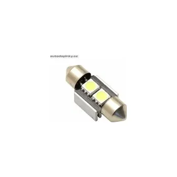 Autožárovka Žárovka 2 SMD LED 12V sufit SV8.5 s rezistorem CAN-BUS ready bílá SLEVA 10%