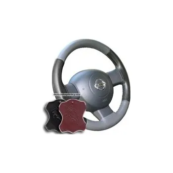 Potah na volant Potah volantu kožený Maria Cavallo velikost D barva černá/bordó SLEVA 6%
