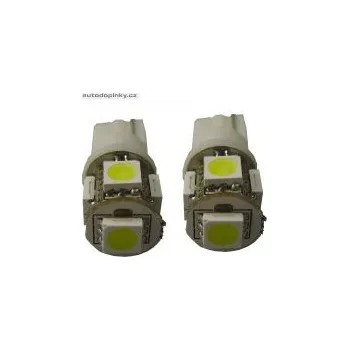 Autožárovka Autostyle LED XENON žárovka 12V patice T10 - 5xSMD LED -- barva osvětlení bílá SLEVA 5%