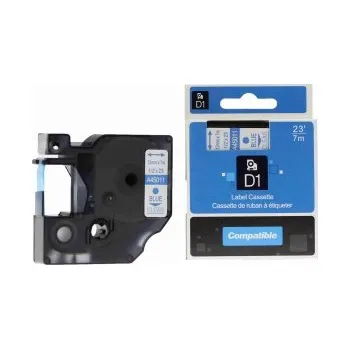 Pásek do tiskárny Kompatibilní páska s Dymo 45011, S0720510, 12mm x 7m modrý tisk / průhledný podklad